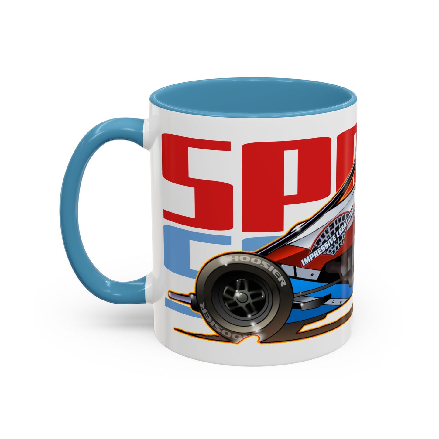 SPRINT CAR Collectible Fireball Art Coffee Mug