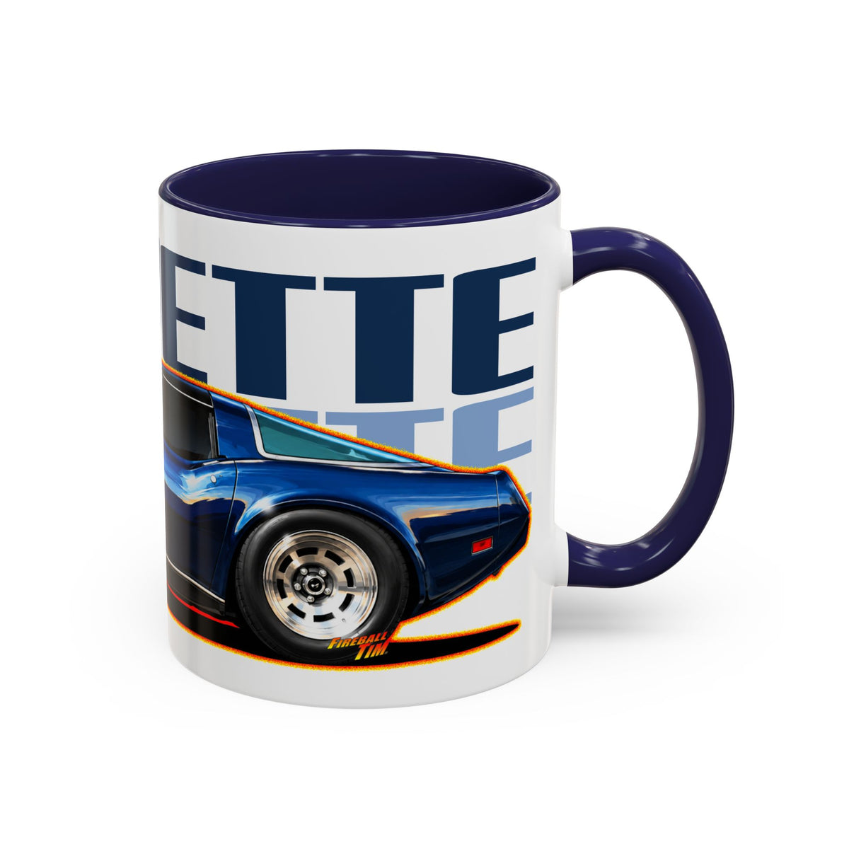 CHEVROLET CORVETTE 1978 Collectible Fireball Art Coffee Mug - 2 Sizes