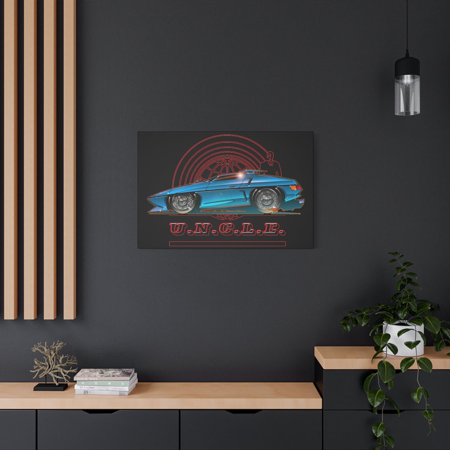 THE MAN FROM U.N.C.L.E. Piranha TV Car Fireball Canvas Art Print