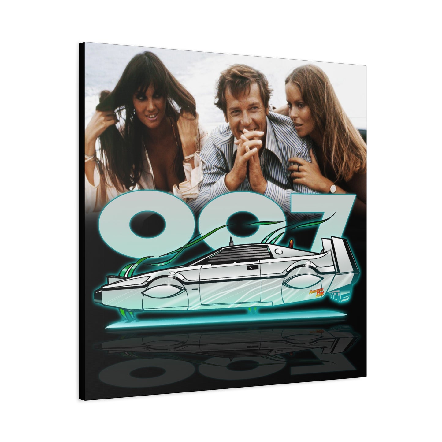 LOTUS SUBMARINE James Bond Fireball Art Canvas Print