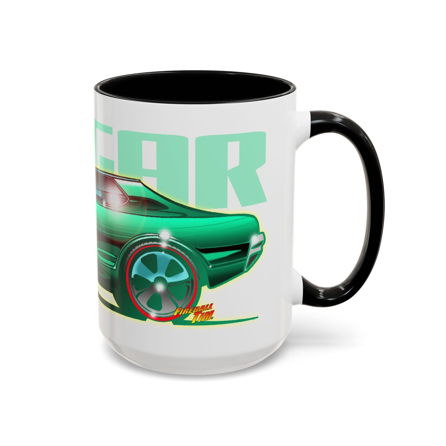 HOT WHEELS CUSTOM MERCURY COUGAR Muscle Car Collectible Fireball Art Coffee Mug