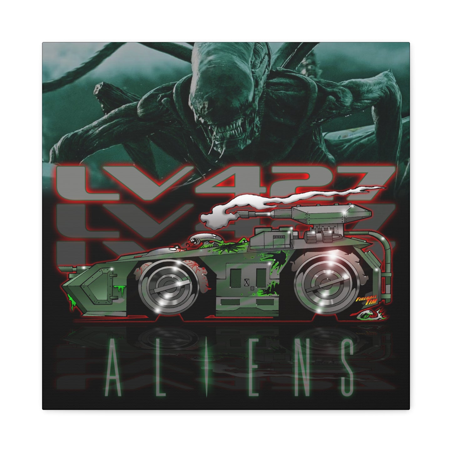 ALIENS Movie LV427 Movie Car Concept Art Canvas MASTERPRINT 2 Sizes