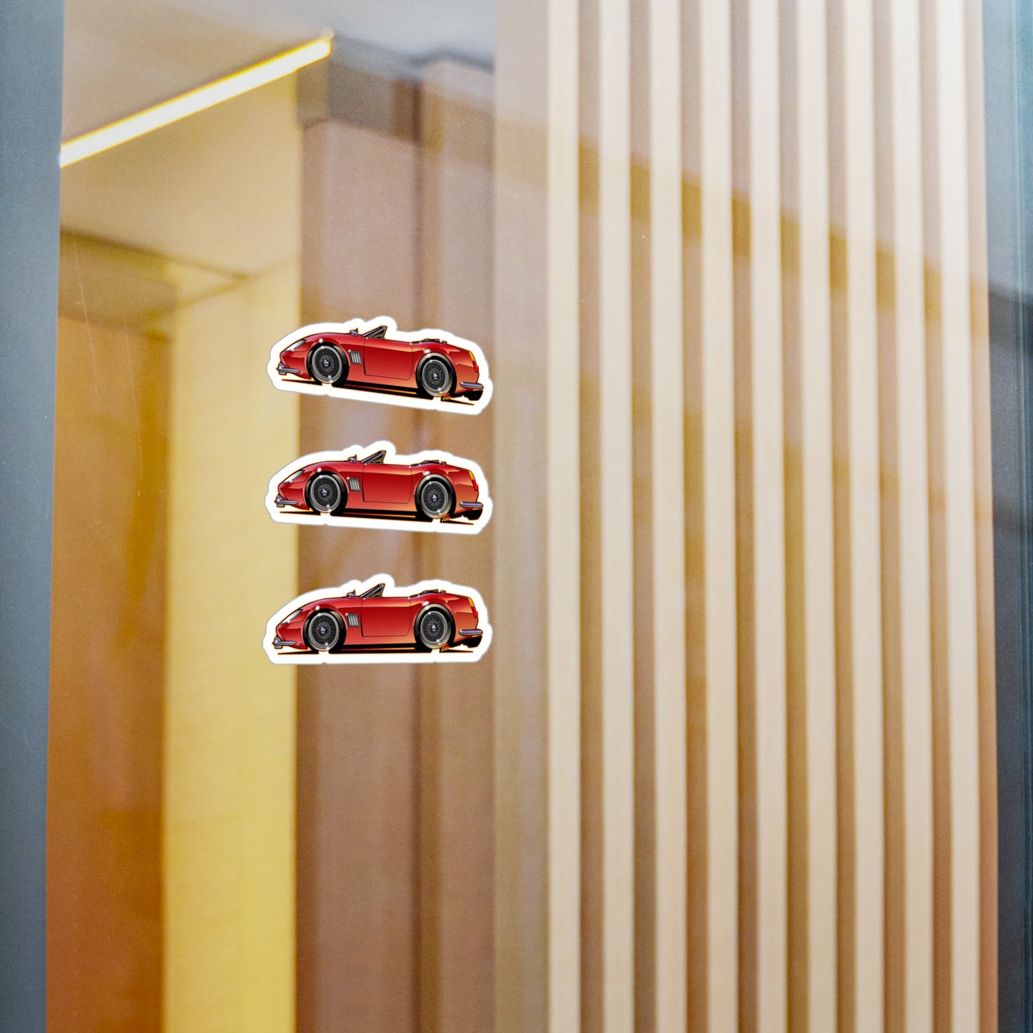 FERRIS BUELLERS DAY OFF 1985 FERRARI Modena Spyder California  Art Vinyl Decal Set