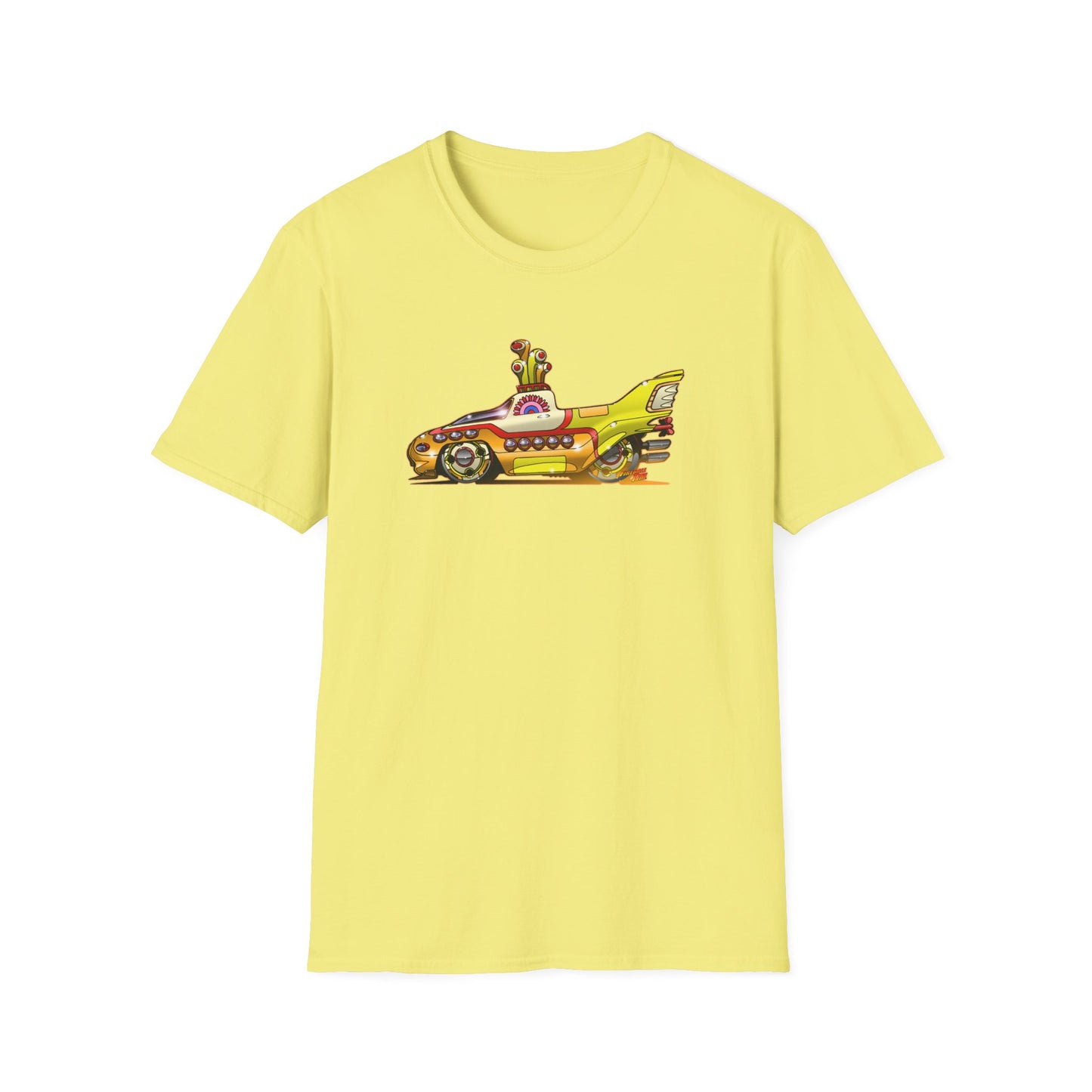 Beatles YELLOW SUBMARINE Concept Art Softstyle T-Shirt Multiple Colors