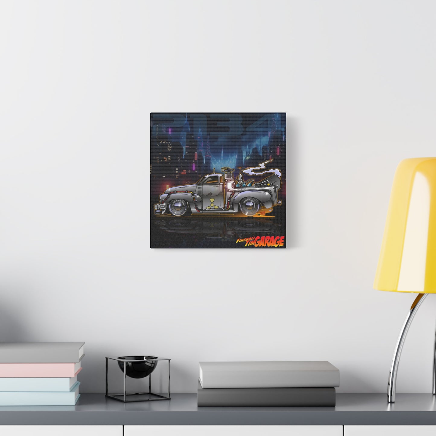 BACK THE THE FUTURE Chevy 3100 Pickup Time Machine Canvas Art Wall Print - 2 Sizes