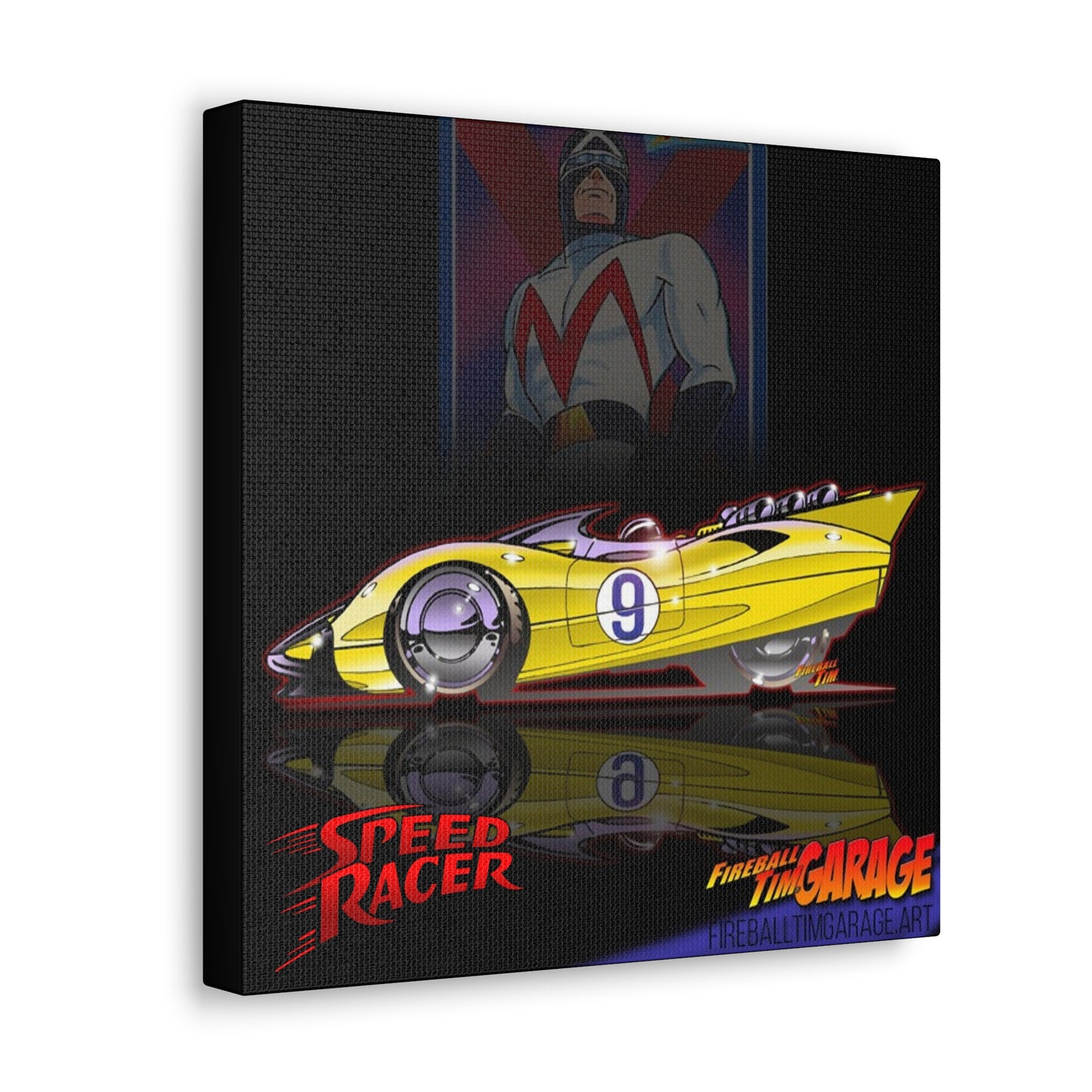 SPEED RACER Racer X Shooting Star Garage Canvas Gallery Art Print 12x12