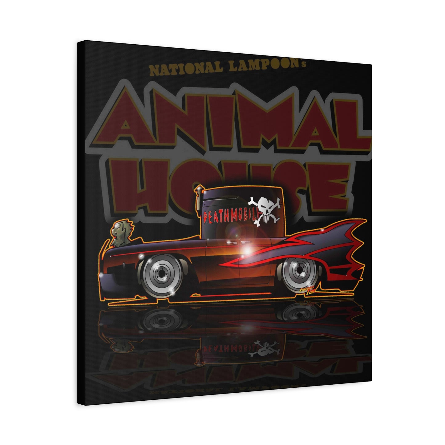 ANIMAL HOUSE DEATHMOBILE Fireball Art Canvas Wall Print