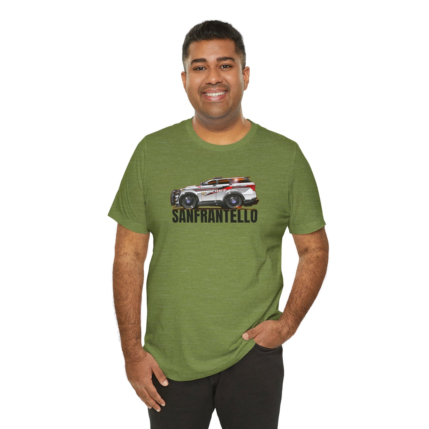 FORD EXPLORER POLICE CRUISER Sanfrantello 09 Tribute Concept Art Short Sleeve Tee 12 Colors