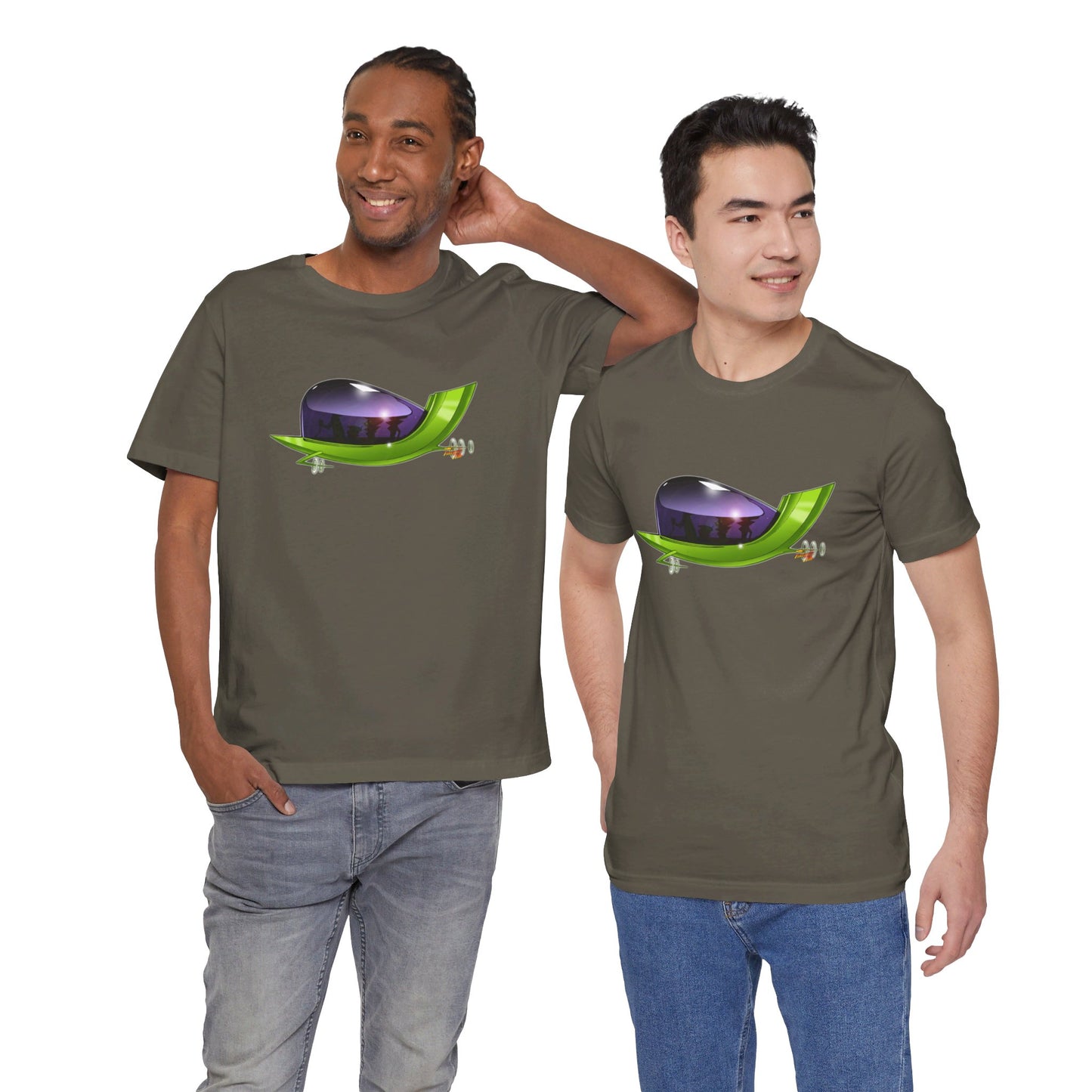 THE JETSONS TV Show Concept Art Family Spaceship Short Sleeve Tee 16 Colors