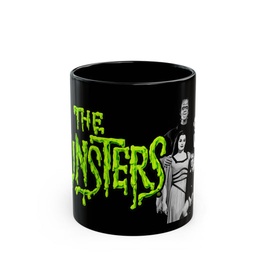 THE MUNSTERS TV Show Vintage Black Coffee Mug 11oz-Mug-Fireball Tim Garage