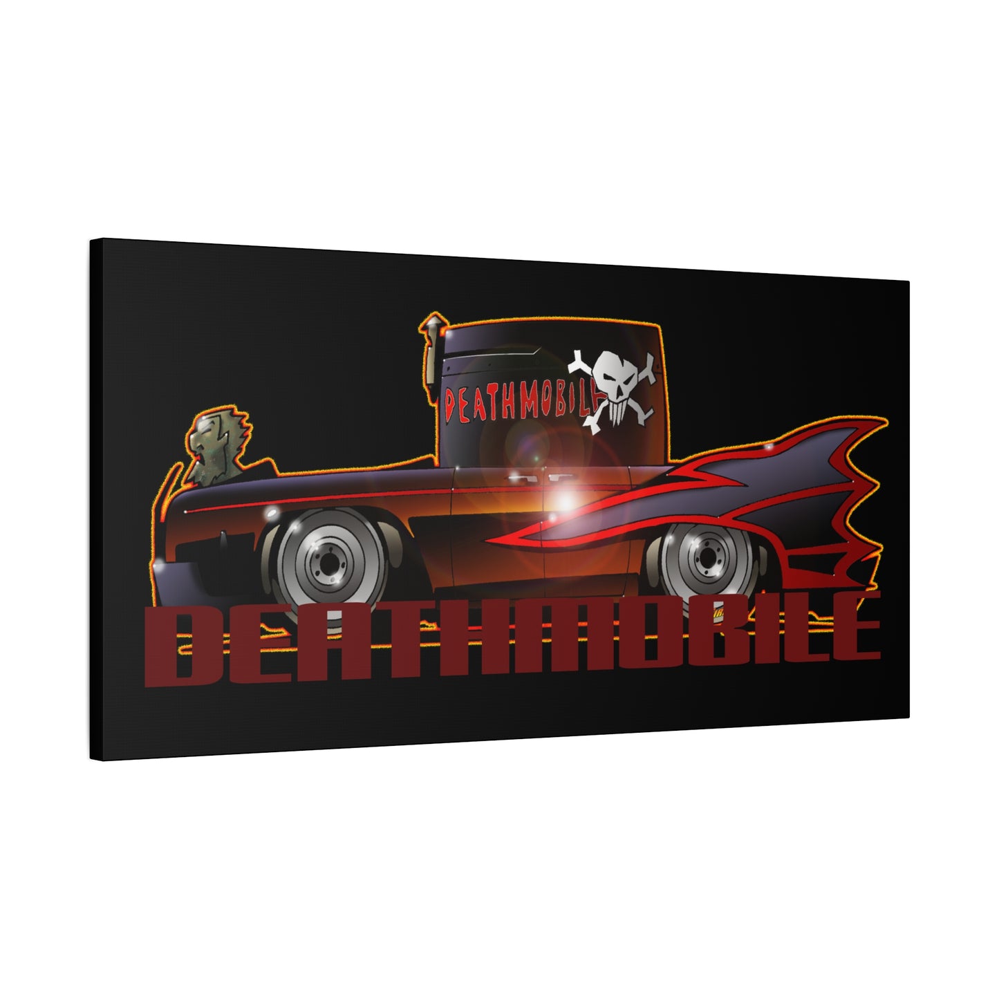 ANIMAL HOUSE DEATHMOBILE Fireball Art Canvas Wall Print