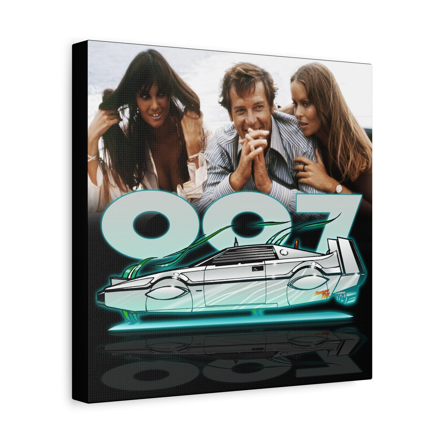 LOTUS SUBMARINE James Bond Fireball Art Canvas Print