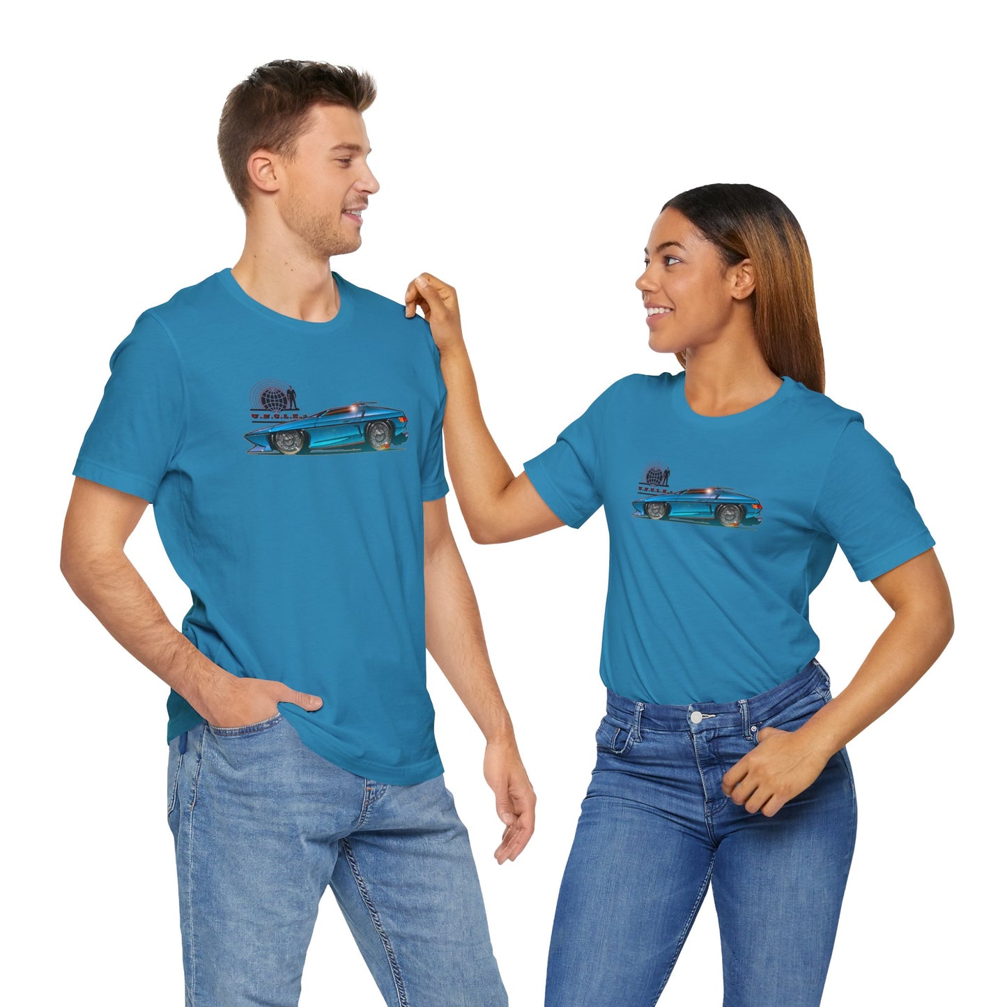 THE MAN FROM UNCLE Piranha TV Car Fireball Jersey Short Sleeve Tee Shirt - Multiple Colors