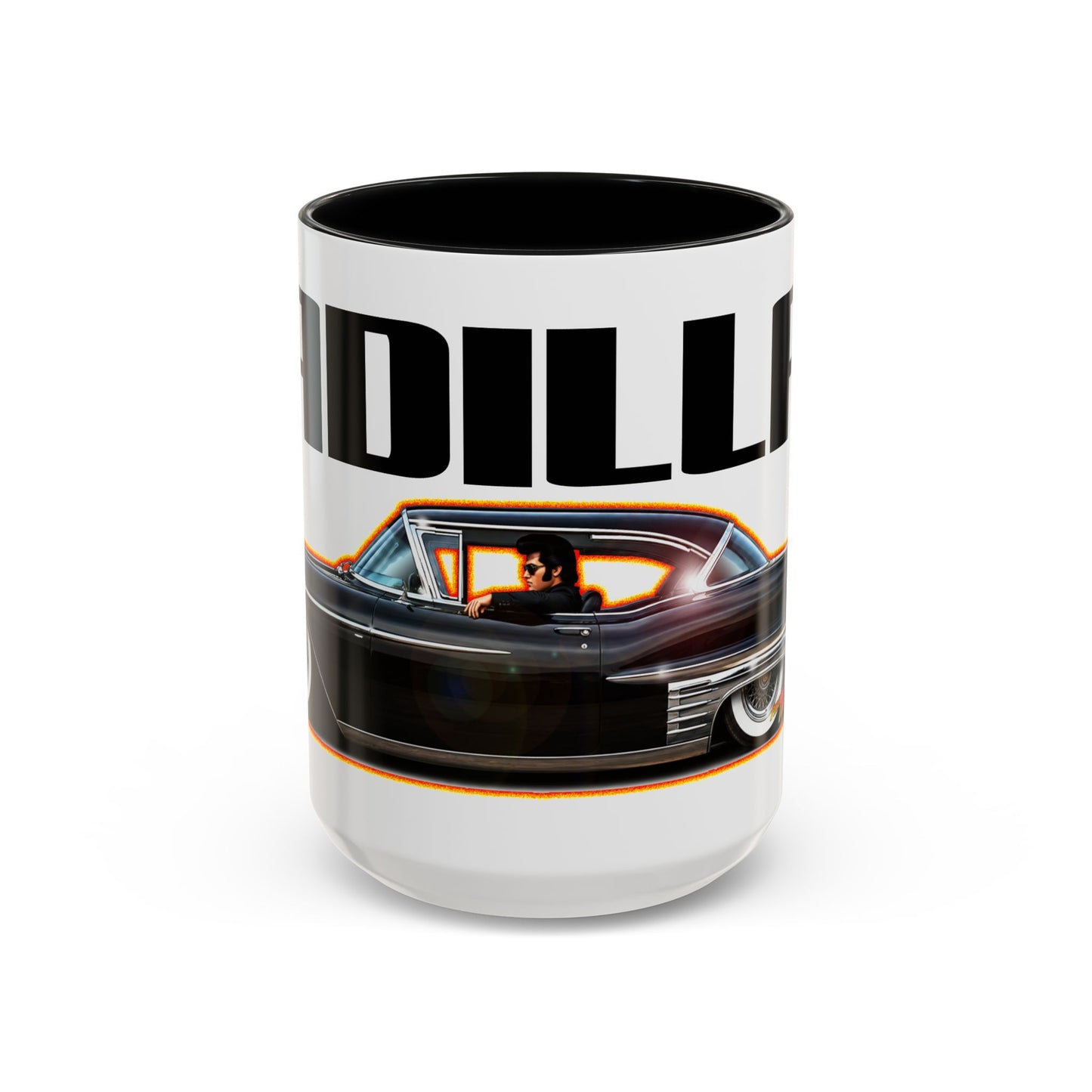 CADILLAC CUSTOM COUPE 1961 Collectible Fireball Art Coffee Mug - 2 Sizes