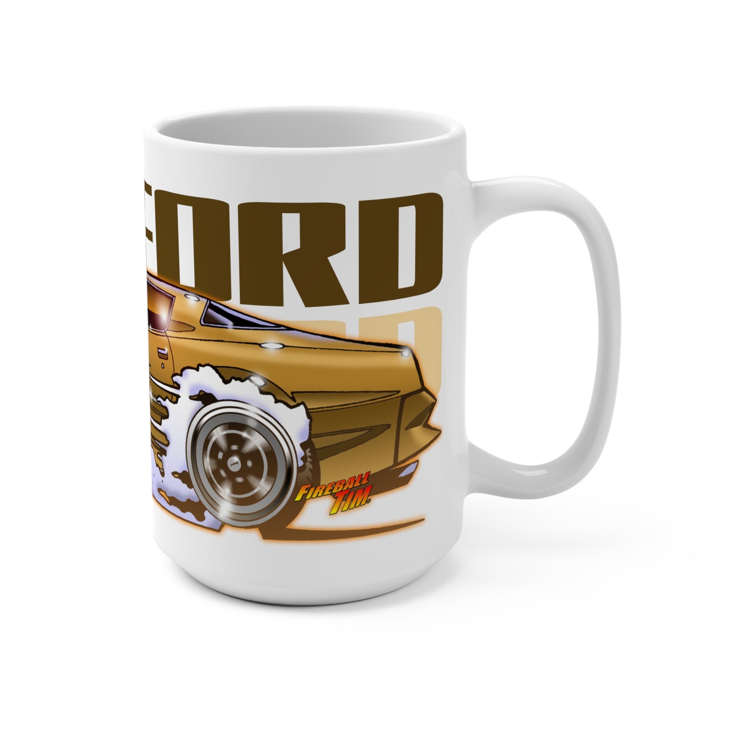 THE ROCKFORD FILES Pontiac Trans Am 15oz Fireball Art Coffee Mug