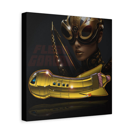 FLESH GORDON SCI FI Spaceship Canvas Art Wall Print - 12x12