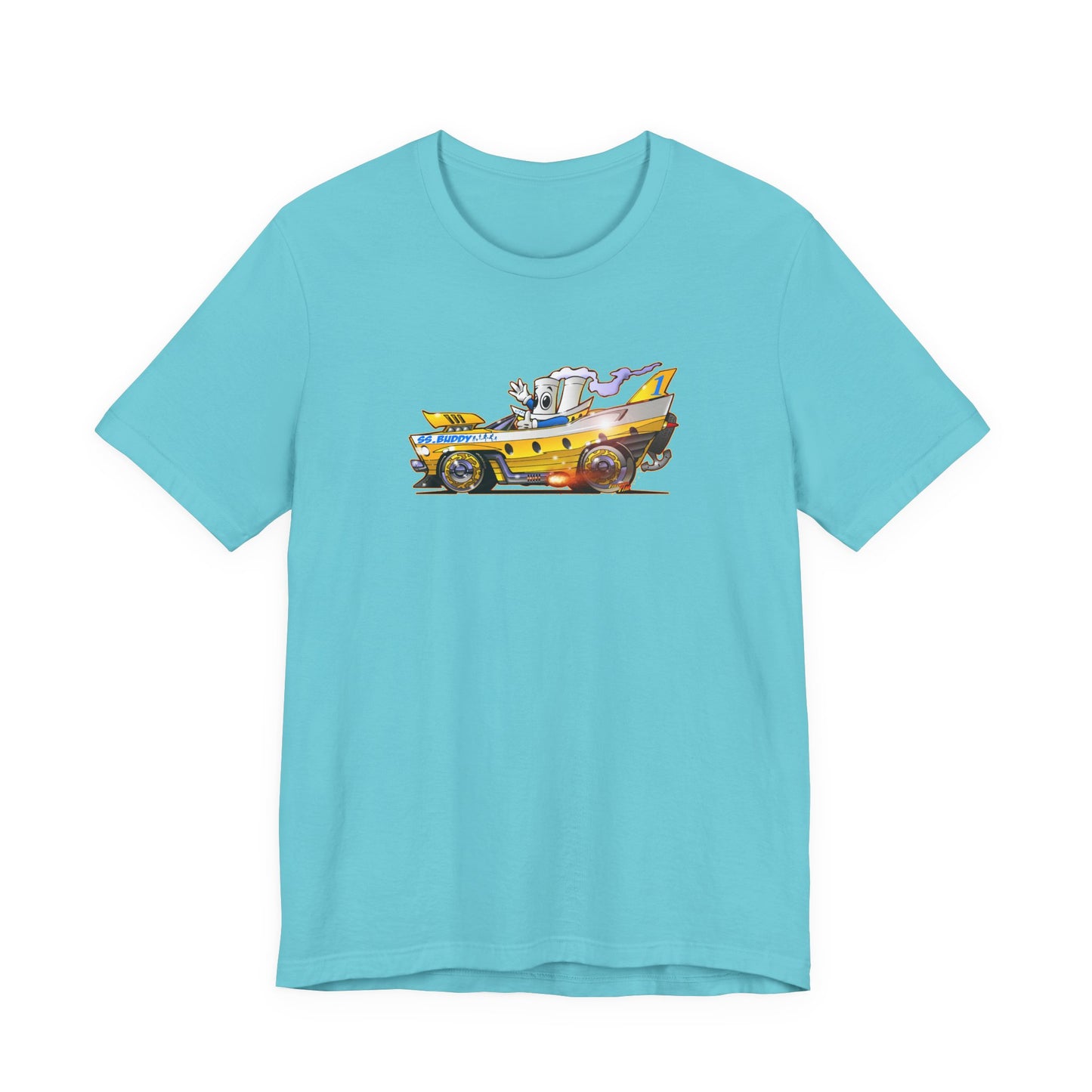 BUDDY CRUISE BUDDYMOBILE Custom Car Art Short Sleeve Tee in 17 Colors