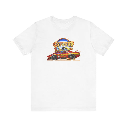 CORVETTE SUMMER Mocie Car Fireball Art Short Sleeve Tee - 12 Colors