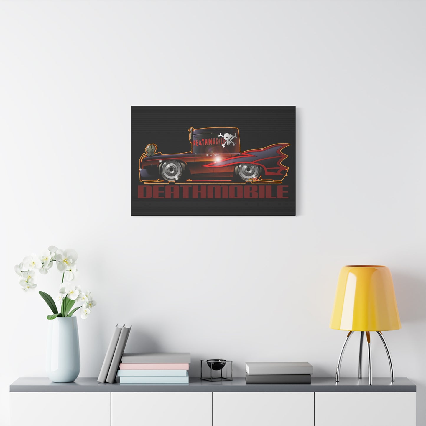 ANIMAL HOUSE DEATHMOBILE Fireball Art Canvas Wall Print