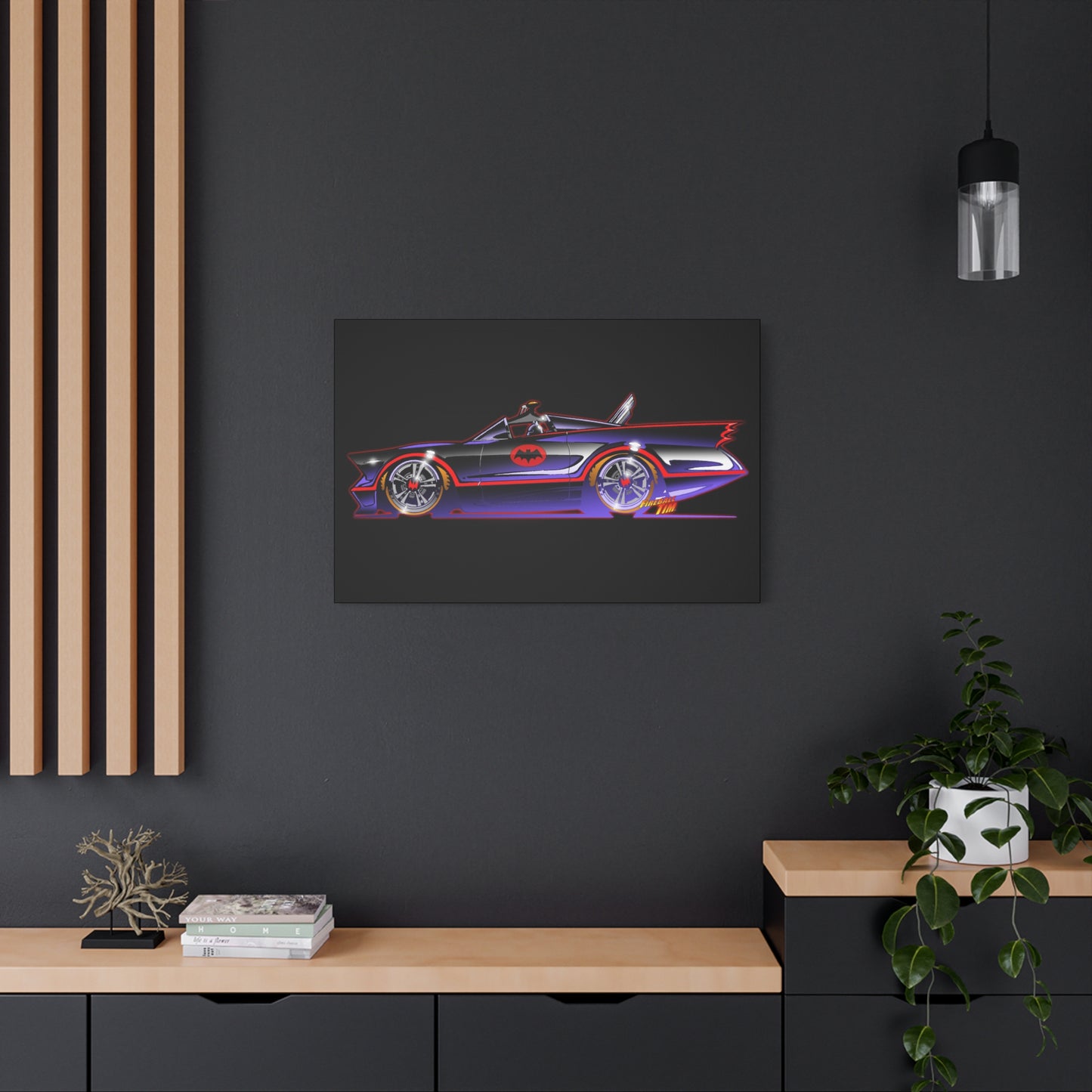 BATMOBILE 1966 BATMAN TV Car Canvas Art Print 11x14