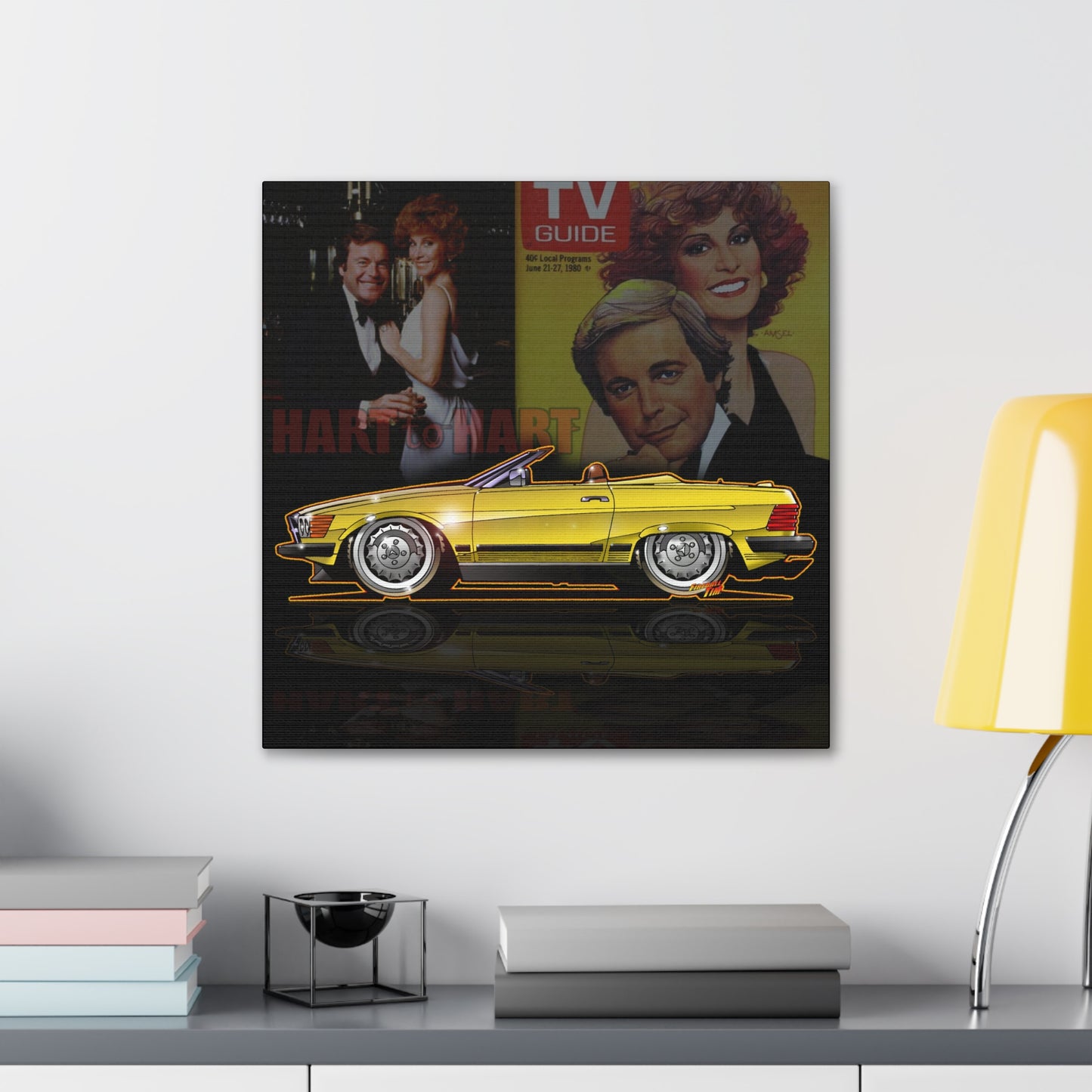 HART to HART TV Show Mercedes 450SL Concept Art Canvas MASTERPRINT 3 Sizes