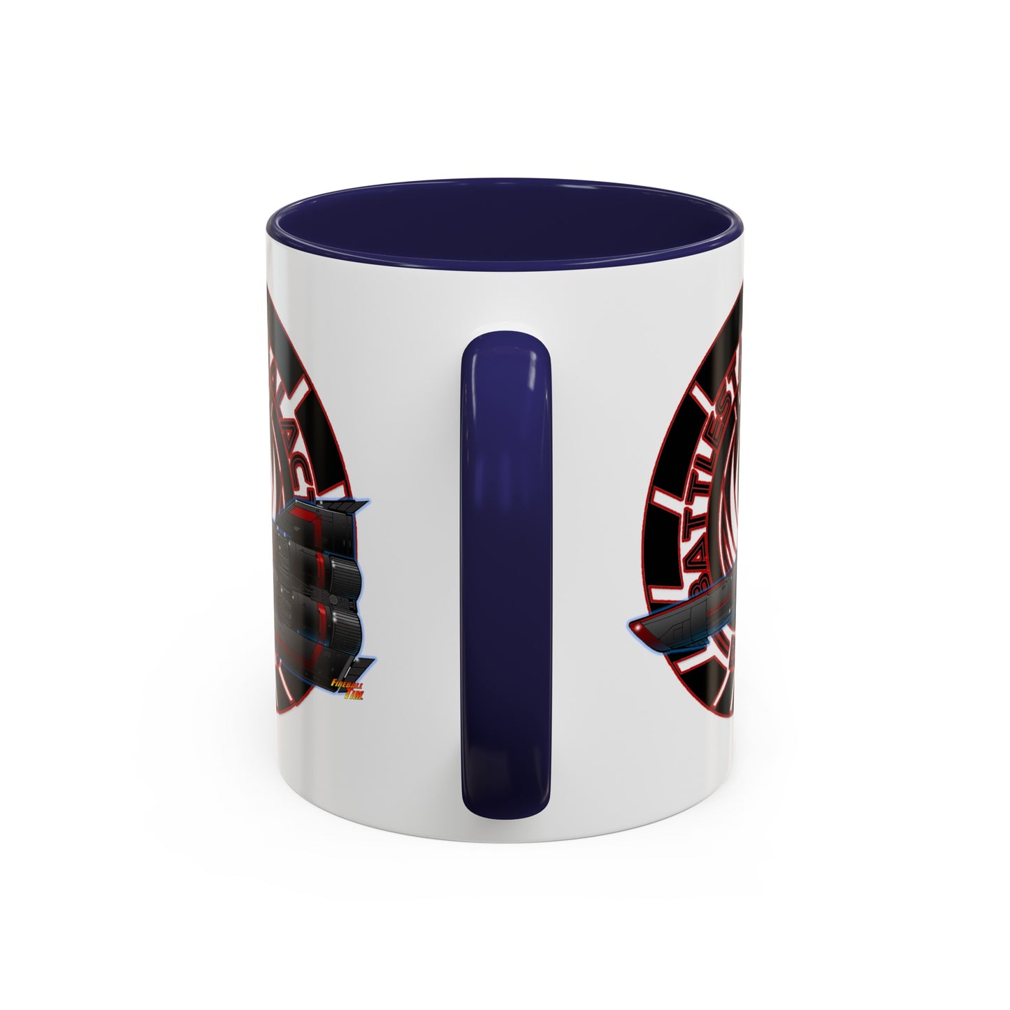 BATTLESTAR GALACTICA Viper Concept Art Crest Coffee Mug 11 and 15oz