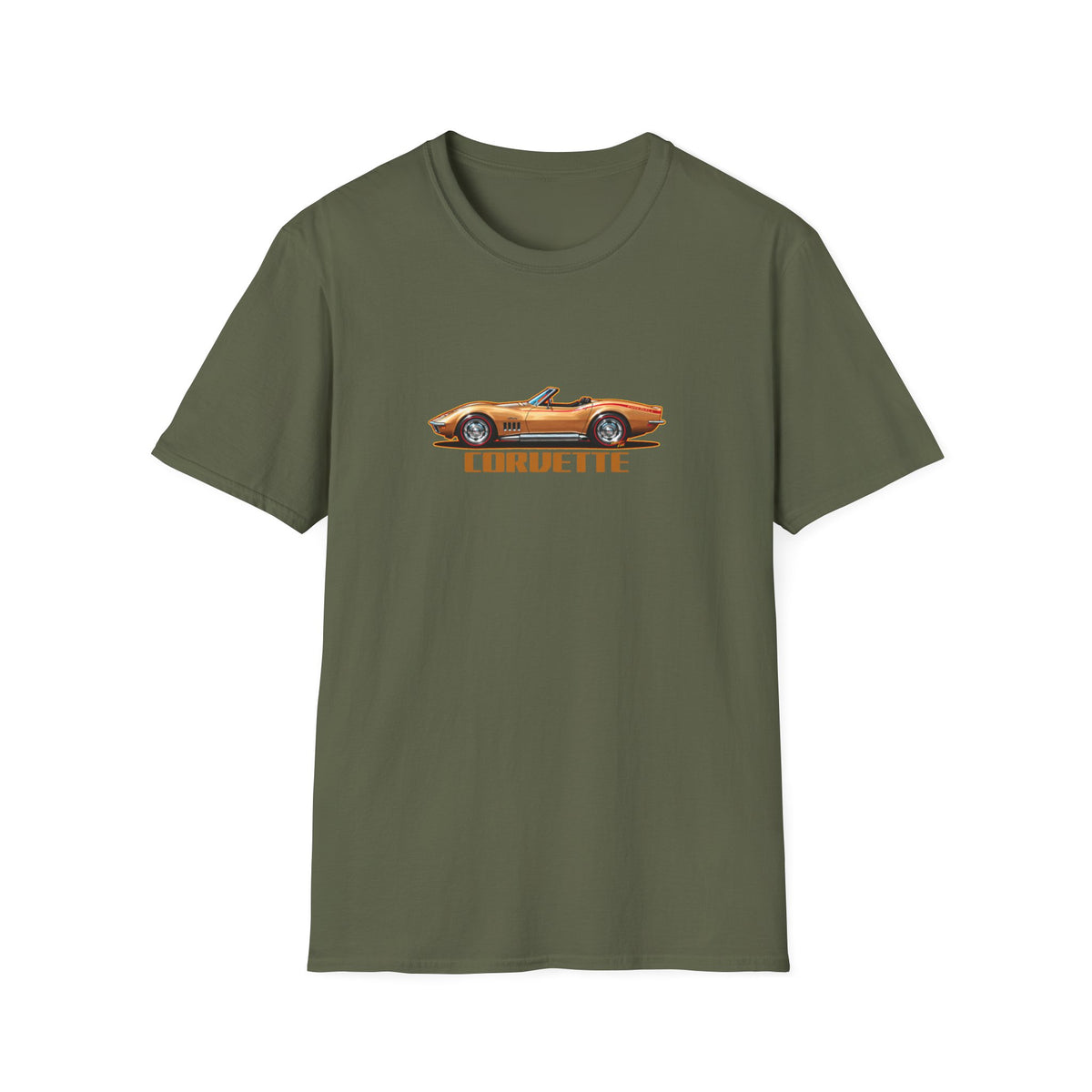 CHEVROLET CORVETTE 1969 Collectible Fireball Art TeeShirt