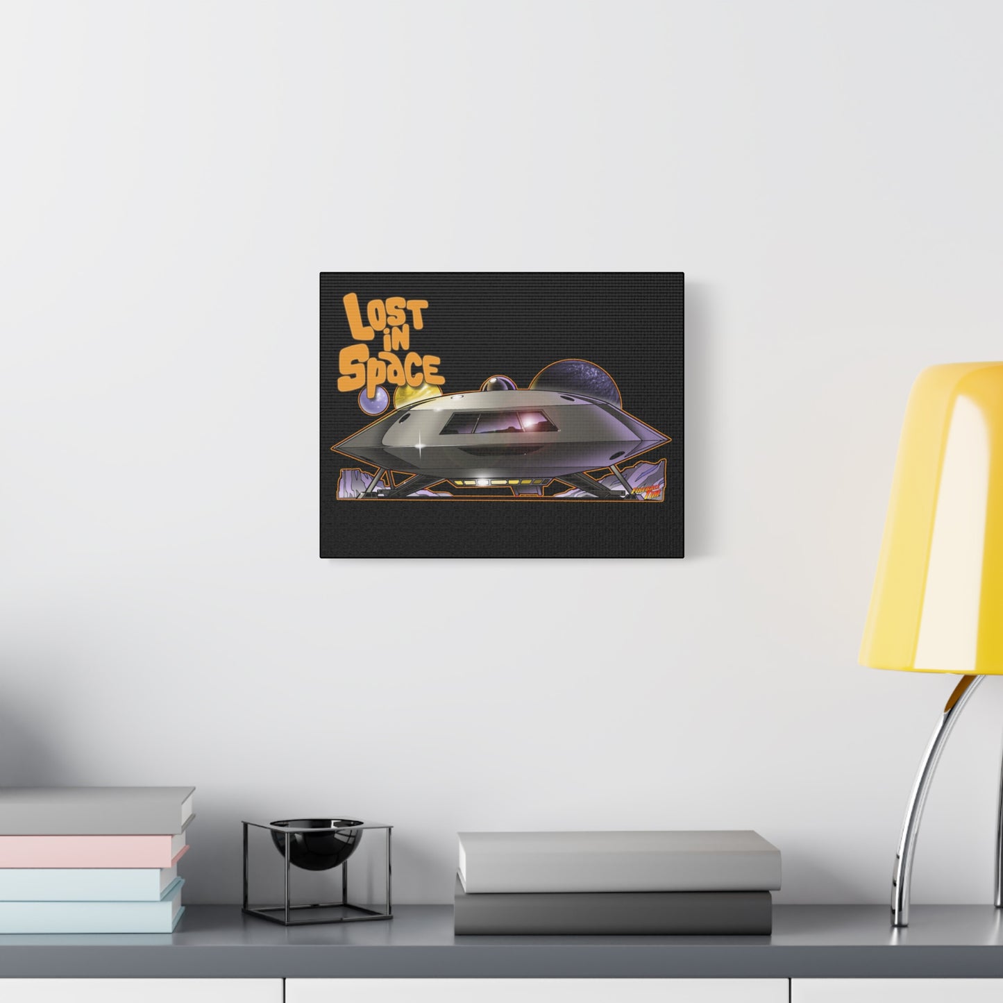 LOST IN SPACE JUPITER 2 SPACESHIP Canvas Art Wall Print - 11x14