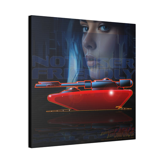 TRON TANK Retro Sci-Fi Canvas Art - 2 Sizes, Gamer Gift, 80s Inspired Home Decor