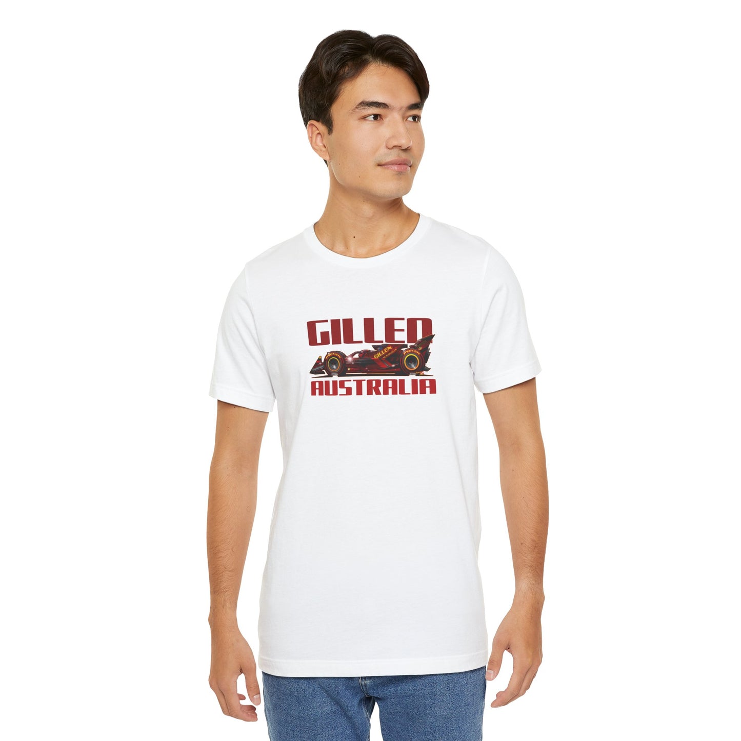 GILLEN AUSTRALIA F1 2047 Race Car Art Short Sleeve Tee - 6 Colors