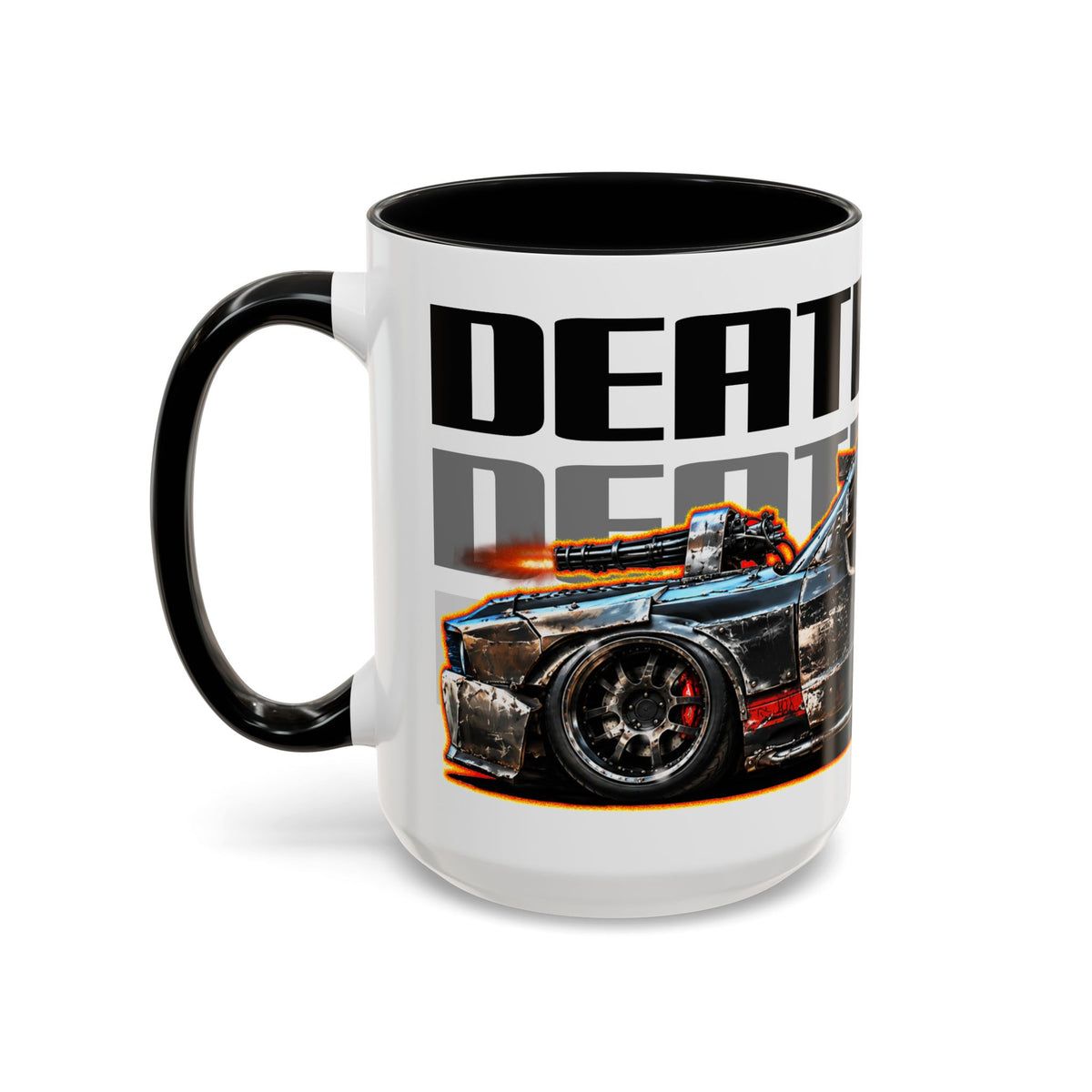DEATH RACE MUSTANG Collectible Fireball Art Coffee Mug - 2 Sizes