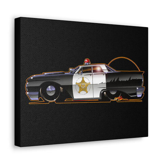 ANDY GRIFFITH SHOW 1963 Ford Galaxie Concept Art Canvas Print 11x14