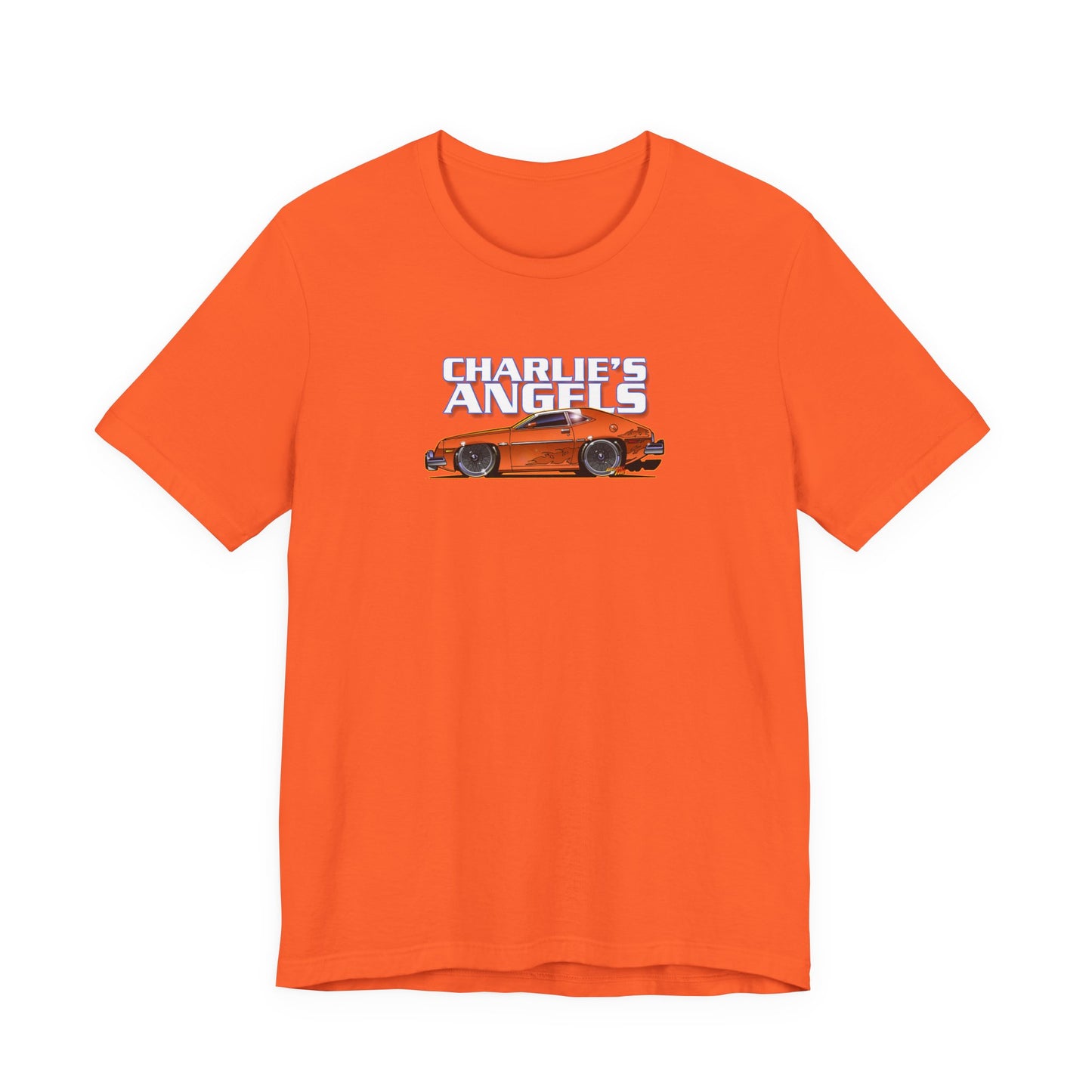 CHARLIES ANGELS 1977 Ford Pinto Concept Art Short Sleeve Tee 12 Colors