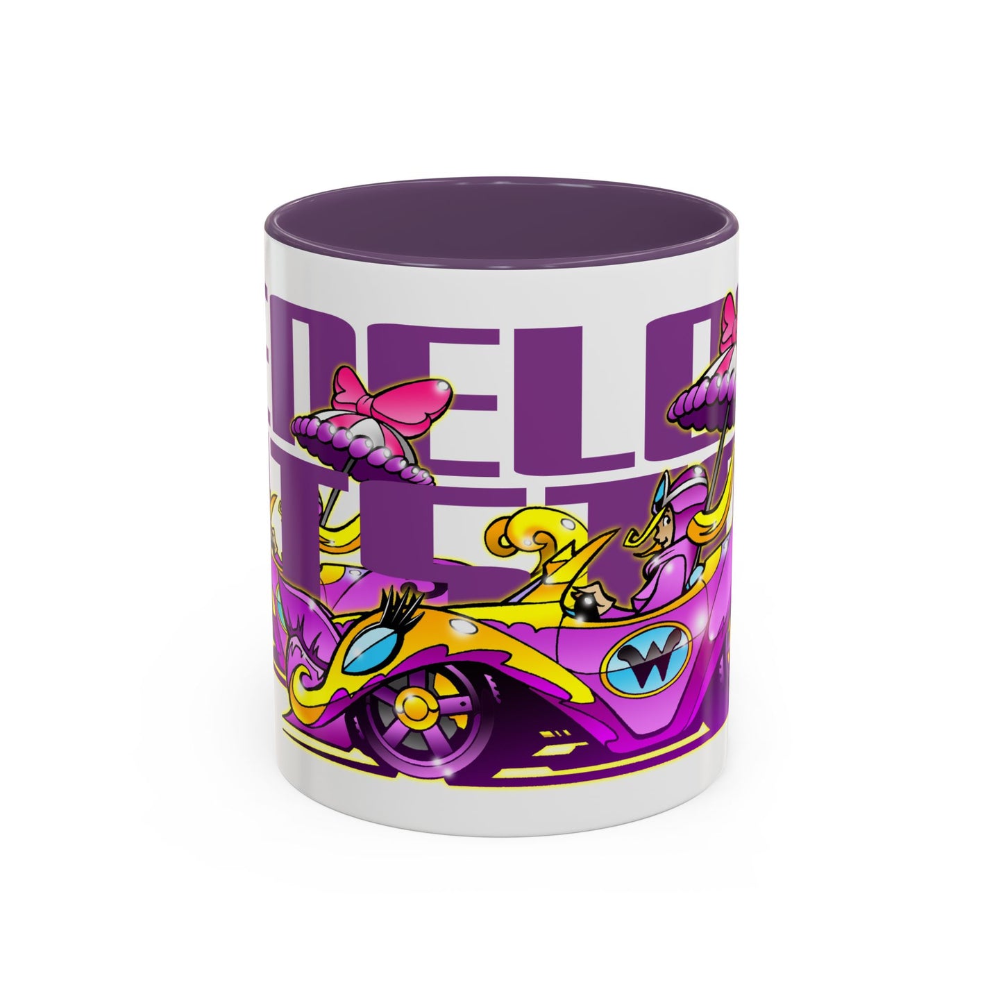 PENELOPE PITSTOP Wacky Races Cartoon Collectible Fireball Art Coffee Mug - 2 Sizes