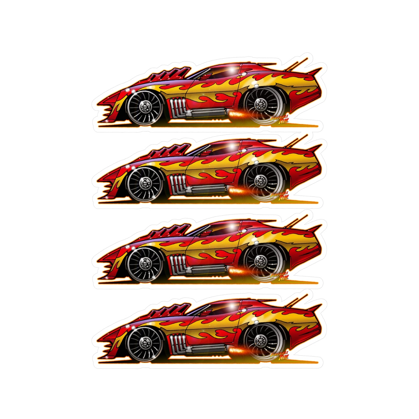 CORVETTE SUMMER Movie Car Collectible Stickers - 4 Sizes