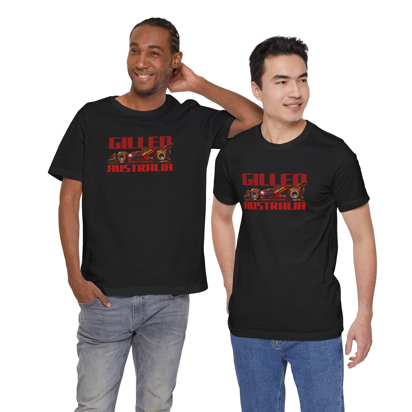 GILLEN AUSTRALIA F1 2047 Race Car Art Short Sleeve Tee - 6 Colors