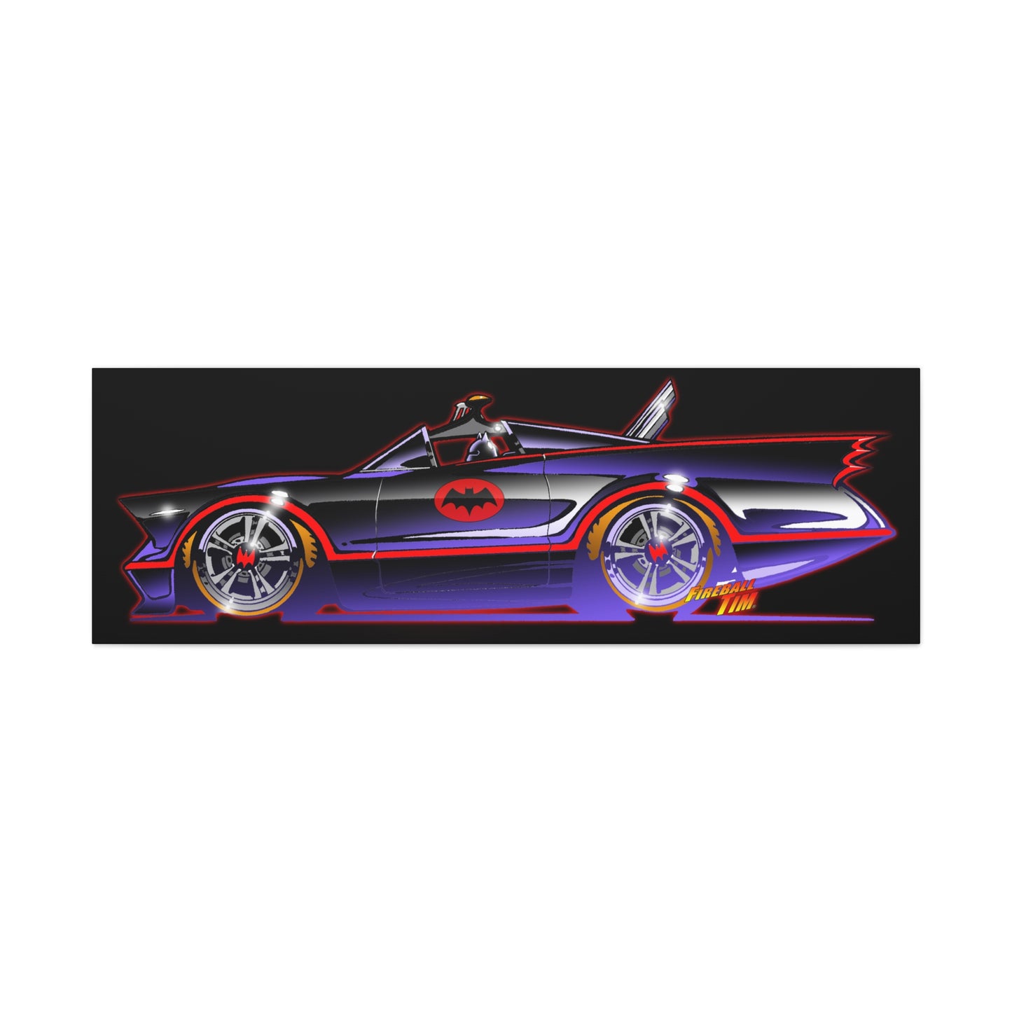 BATMOBILE 1966 BATMAN TV Car Canvas Art Print 11x14
