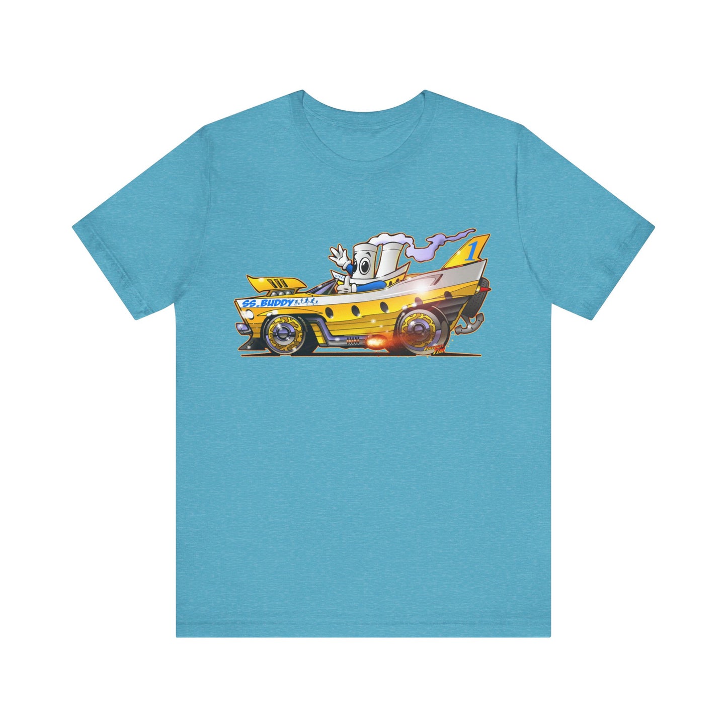 BUDDY CRUISE BUDDYMOBILE Custom Car Art Short Sleeve Tee in 17 Colors