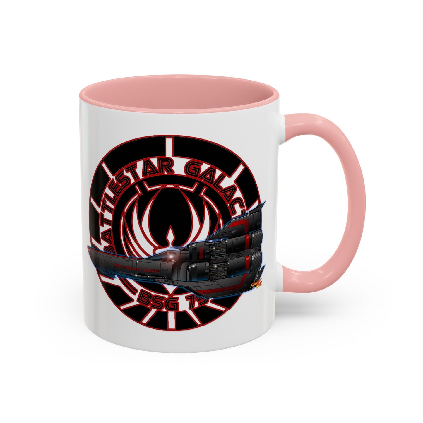 BATTLESTAR GALACTICA Viper Concept Art Crest Coffee Mug 11 and 15oz