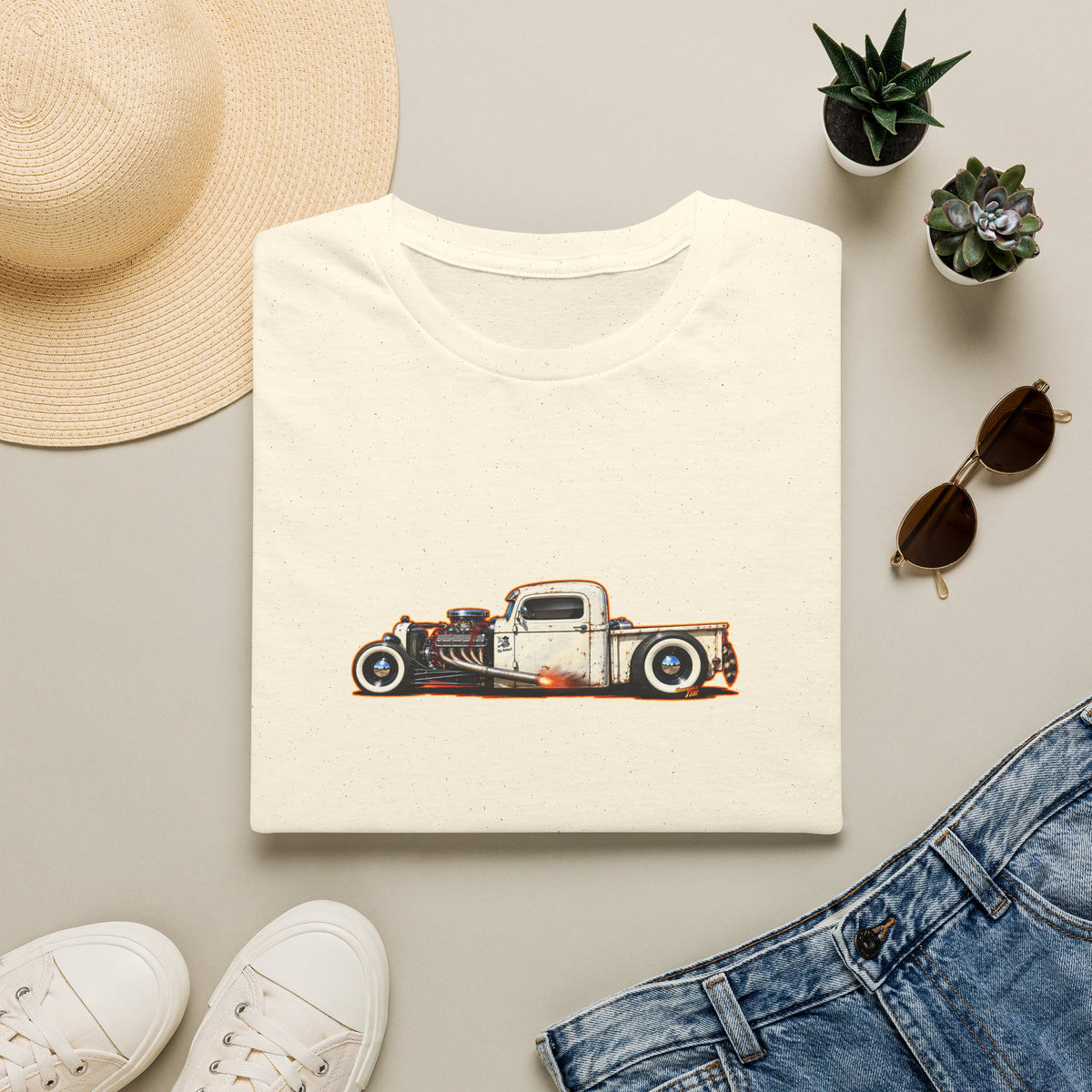 OUTLAW 150 Hot Rod Rat Rod Collectible Fireball Tee Shirt