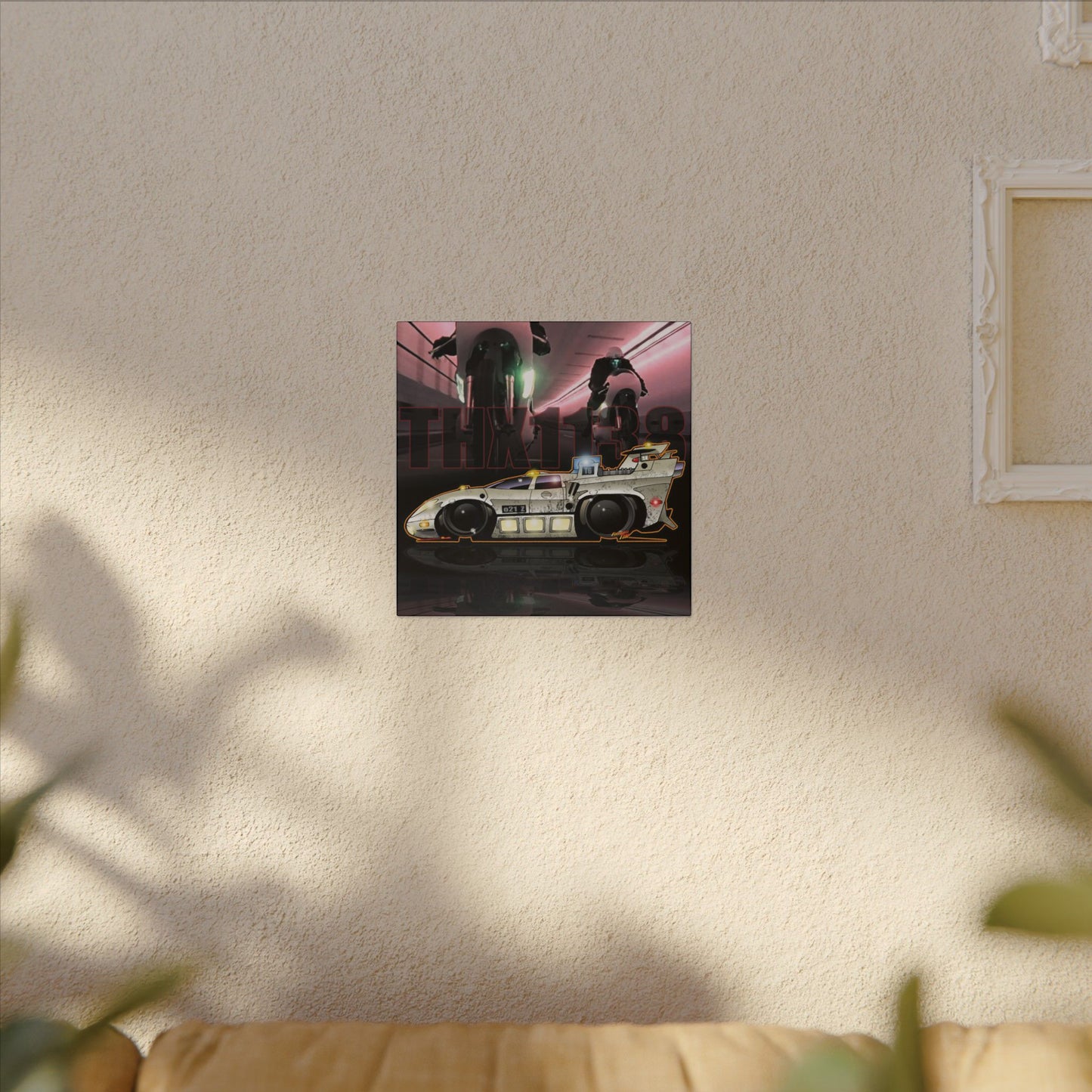 THX 1138 LOLA 770 Movie Car Fireball Art Canvas Print - 12X12