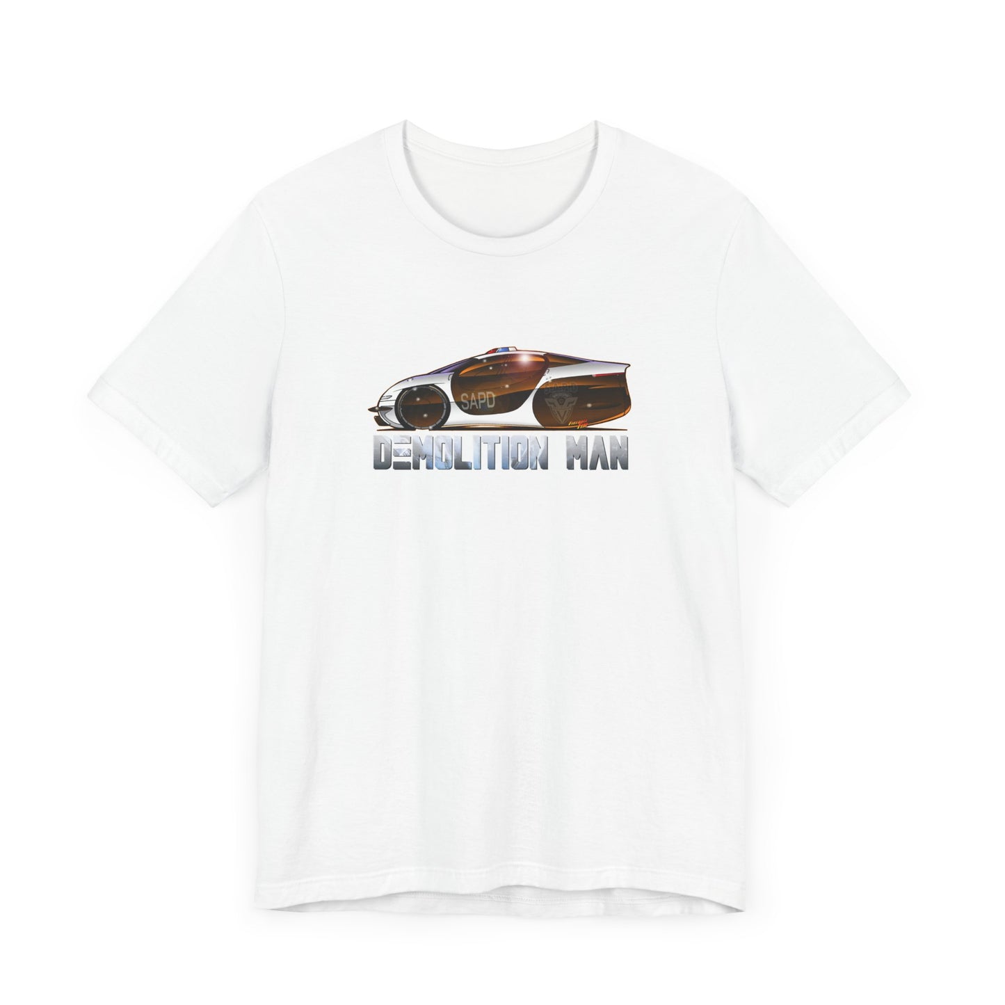 DEMOLITION MAN 2032 Police Cruiser Concept Art Short Sleeve Tee 9 Colors