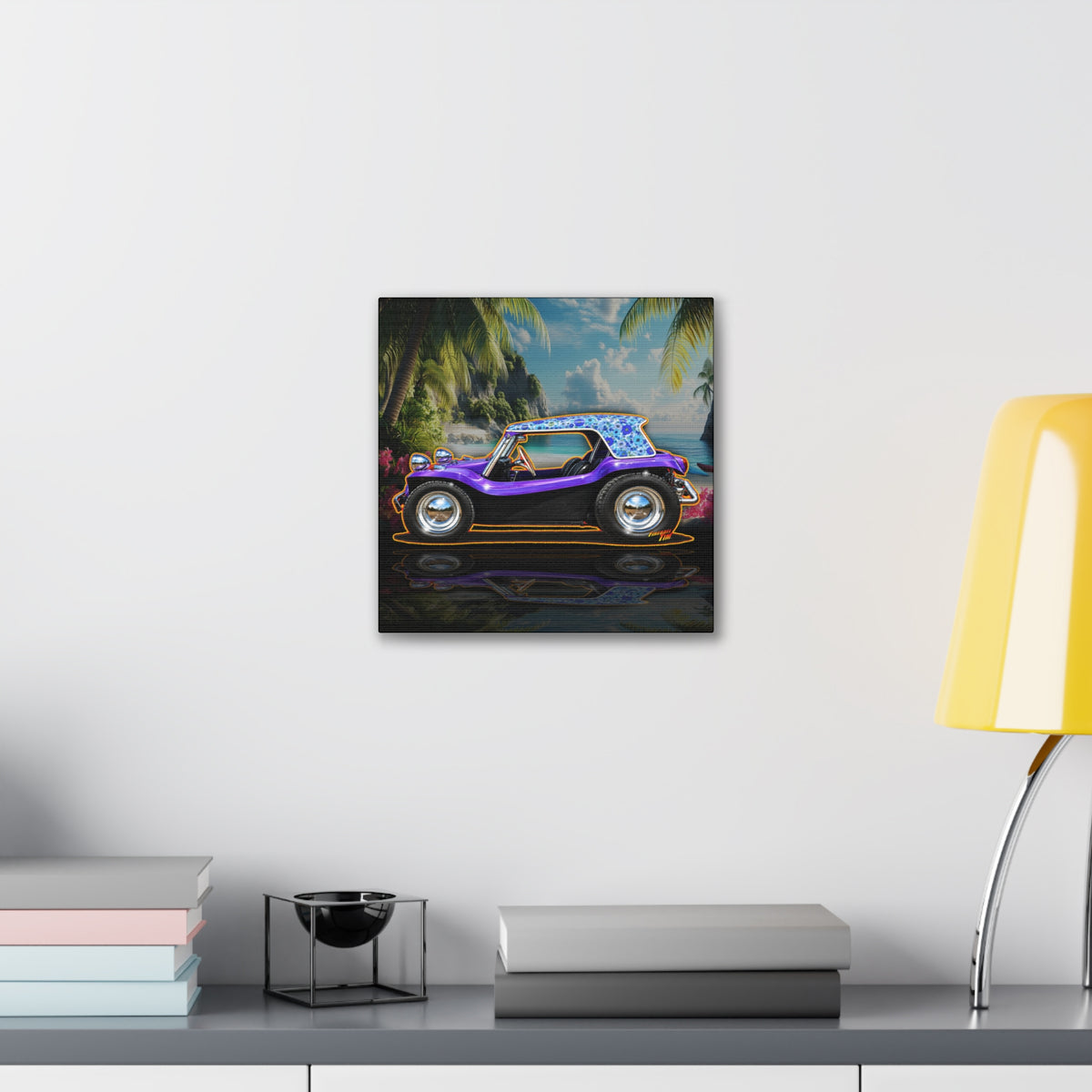 DUNE BUGGY BOYSENBERRY Collectible Fireball Art Canvas Stretched Print