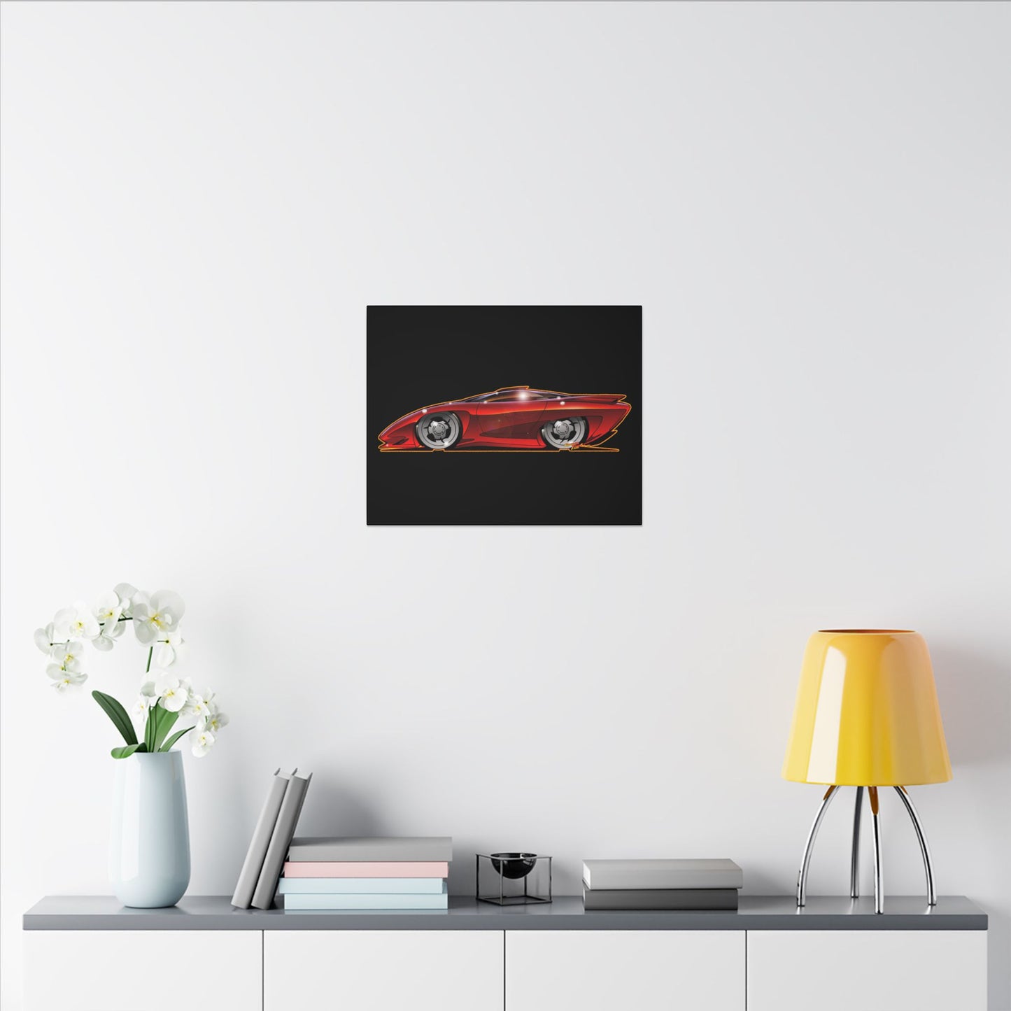 PONTIAC BANSHEE Concept Car Collectible Fireball Art Canvas Print