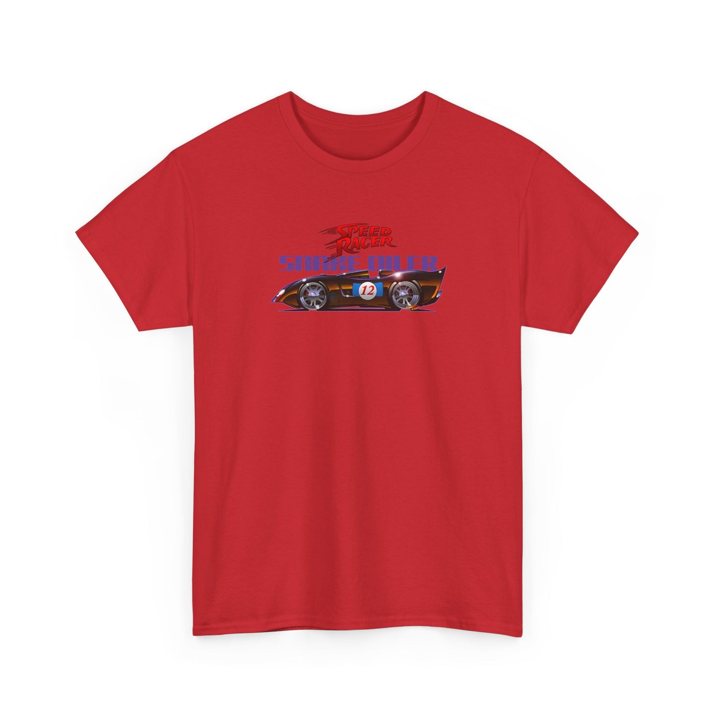 SPEED RACER SNAKE OILER TV Car Fireball Art Tee Shirt - Multiple Sizes