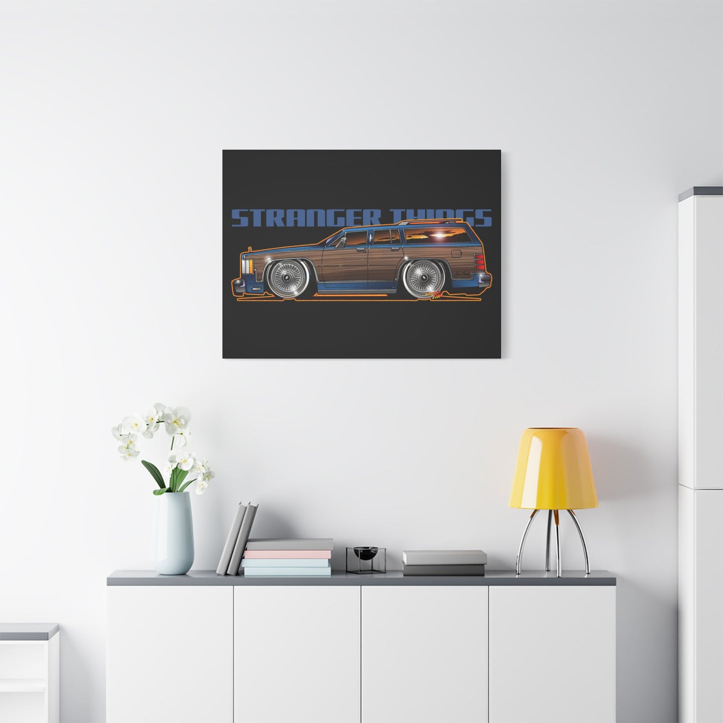STRANGER THINGS Mercury Colony Park Wagon Collectible Canvas Art Wall Print - Multiple Sizes
