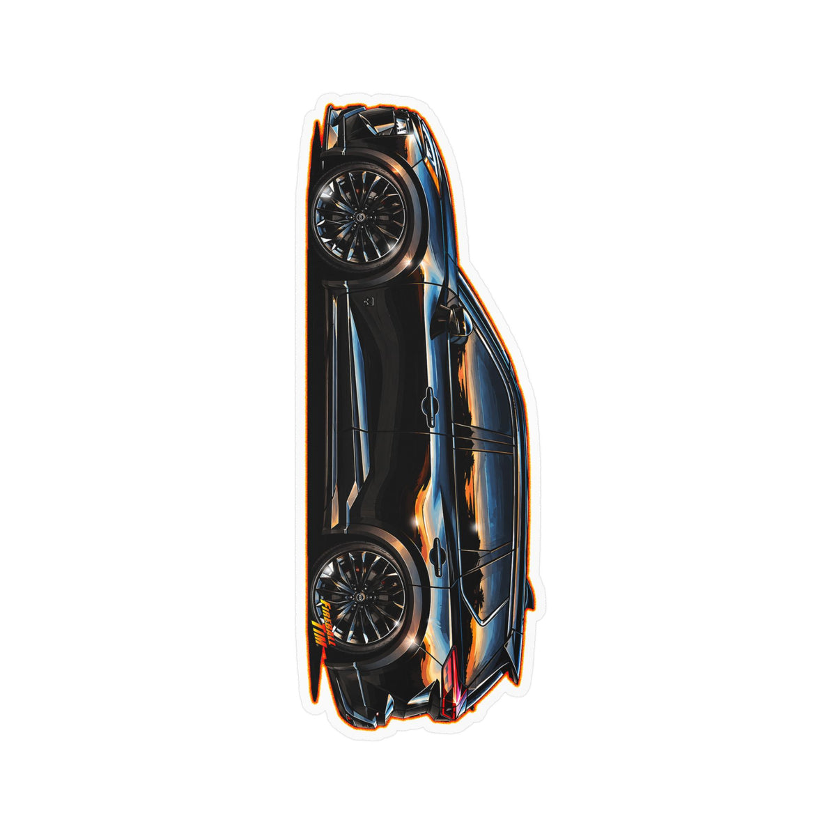 NISSAN ROGUE 2026 Black Armor Edition Collectible Fireball Art Stickers in 4 Sizes