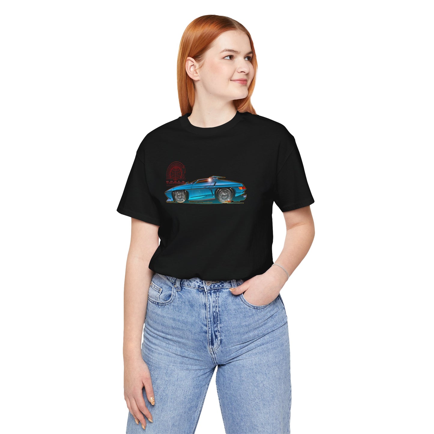 THE MAN FROM UNCLE Piranha TV Car Fireball Jersey Short Sleeve Tee Shirt - Multiple Colors