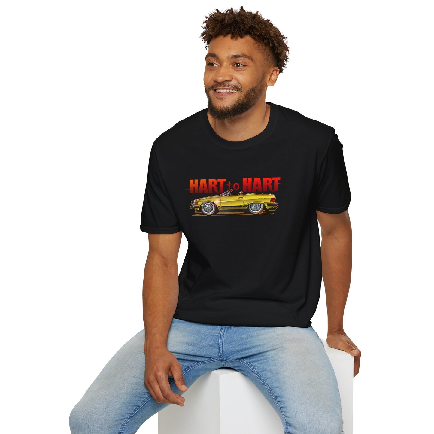 HART to HART TV Show Mercedes 450SL Concept Art Softstyle T-Shirt Multiple Colors