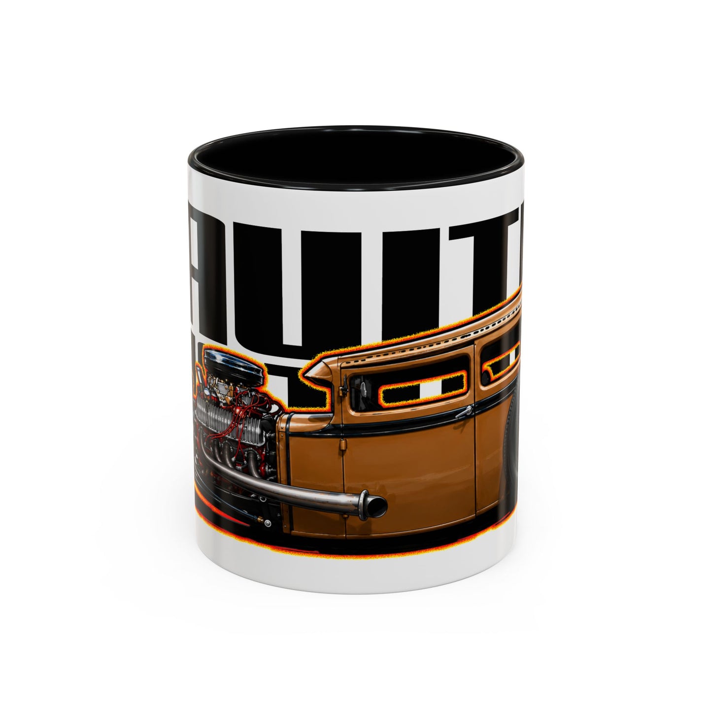 RAWTIN CUSTOMS HOT ROD Collectible Fireball Art Coffee Mug - 2 Sizes